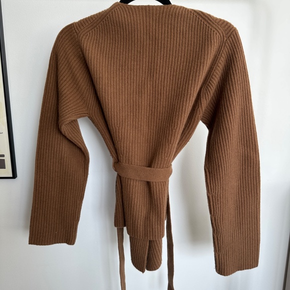 Theory wool/cashmere wrap sweater - Picture 3 of 7